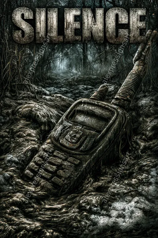 Gritty Survival Horror Game Cover Art