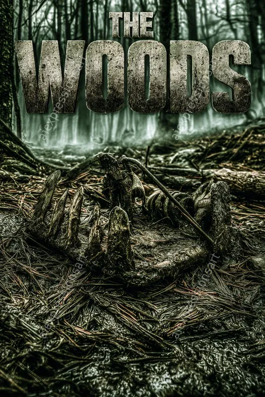 Gritty Survival Horror Game Cover Art