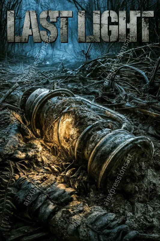 Gritty Survival Horror Game Cover Art