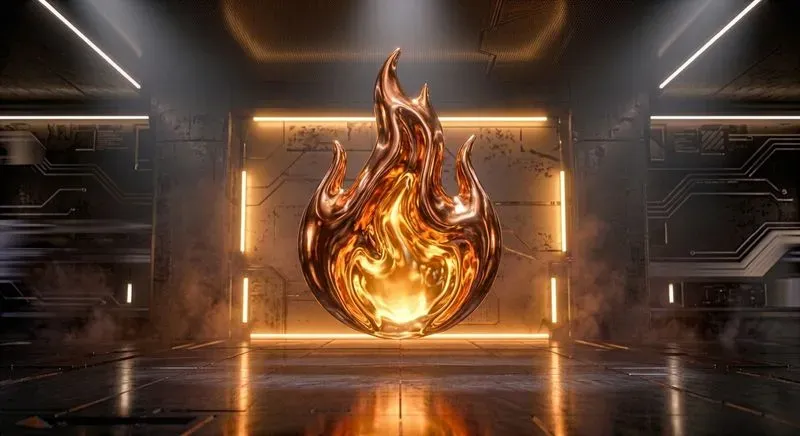 3D Liquid Chrome Neon Typographic Art