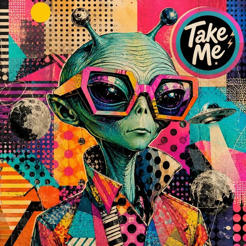 Popart Mixed Media Collage Portraits