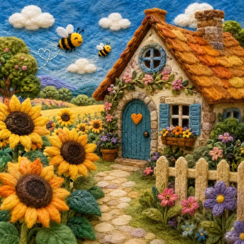 Whimsical Felt Art