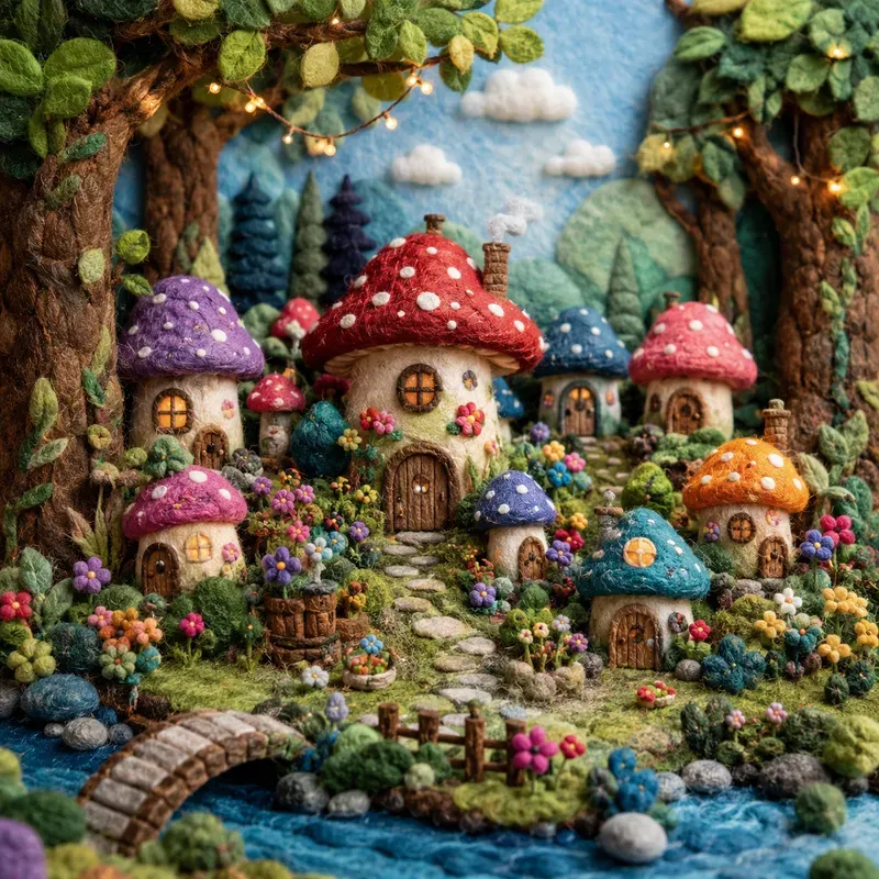 Whimsical Felt Art