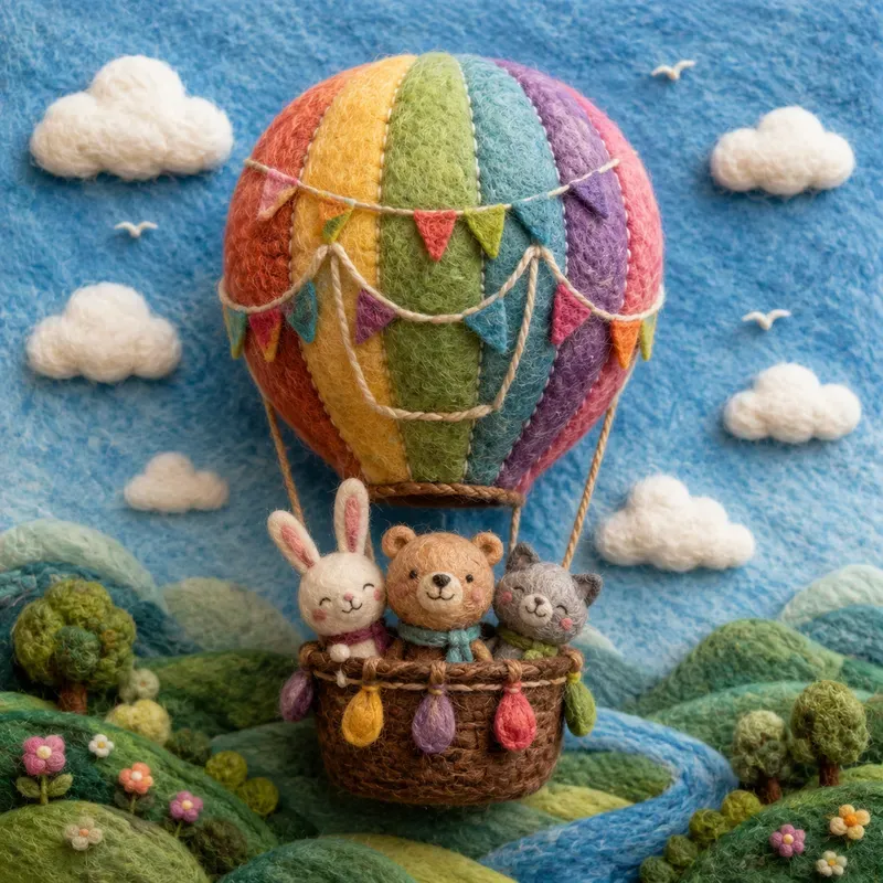 Whimsical Felt Art