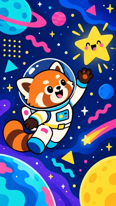 Vibrant Memphis Kids App Onboarding Art