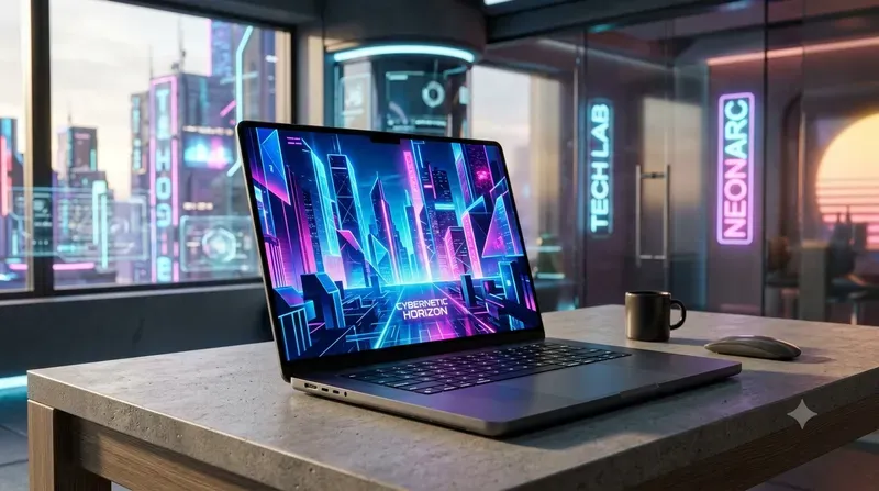Photorealistic Laptop Tech Mockups