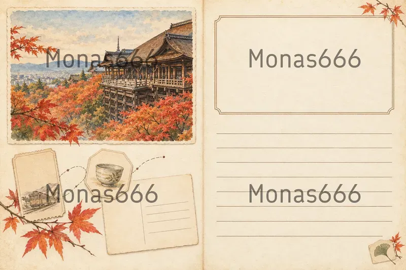 Vintage Travel Journal Page Spreads
