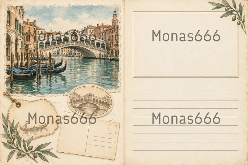 Vintage Travel Journal Page Spreads