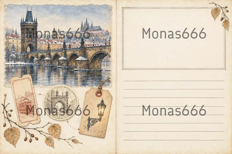 Vintage Travel Journal Page Spreads
