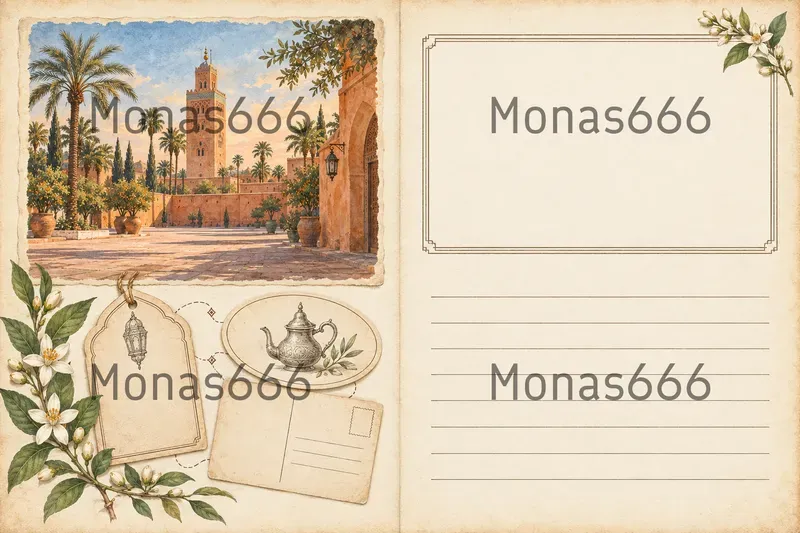 Vintage Travel Journal Page Spreads