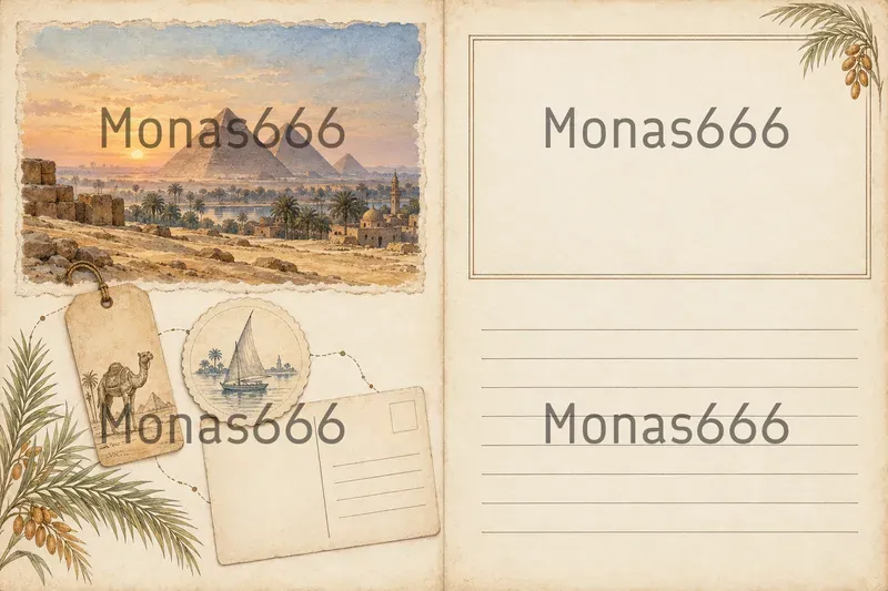 Vintage Travel Journal Page Spreads
