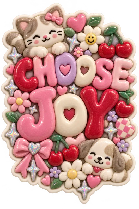 3D Clay Retro Y2k Stickers