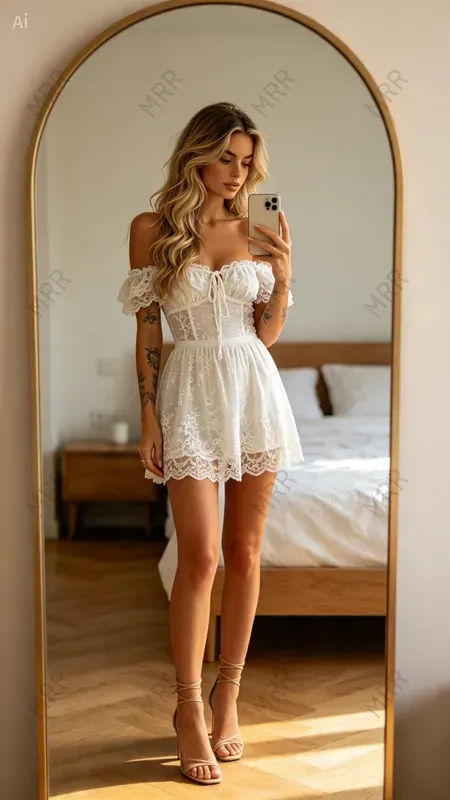 Mirror Selfie Mini Dress Portraits