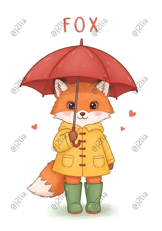 Sweet Animal Characters With Text Headers
