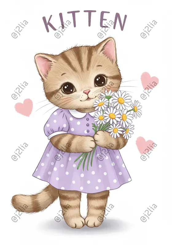 Sweet Animal Characters With Text Headers