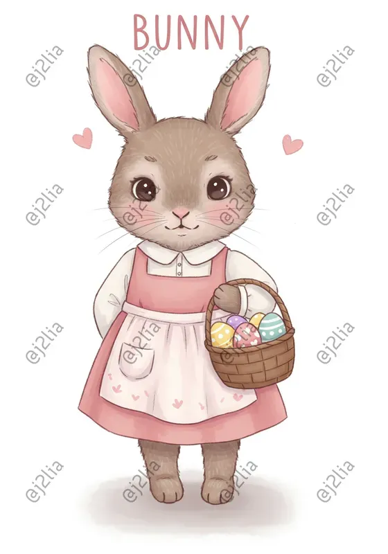 Sweet Animal Characters With Text Headers