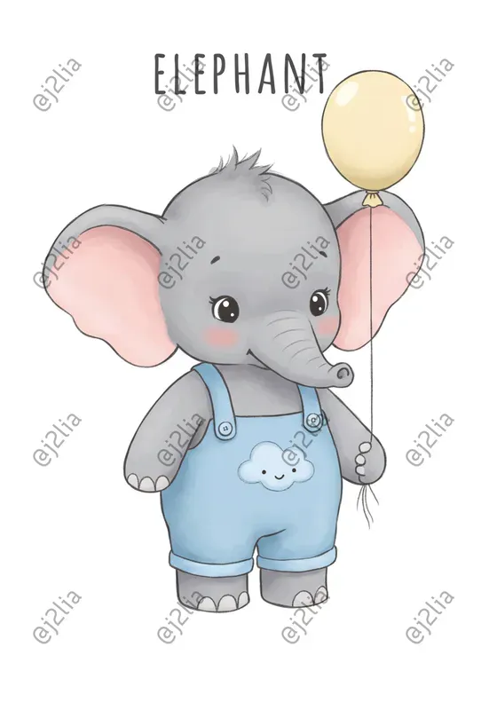 Sweet Animal Characters With Text Headers