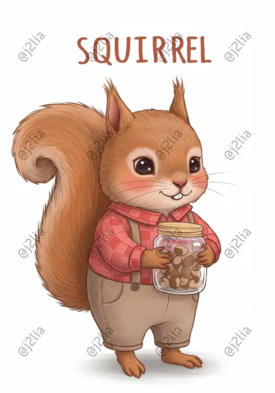 Sweet Animal Characters With Text Headers