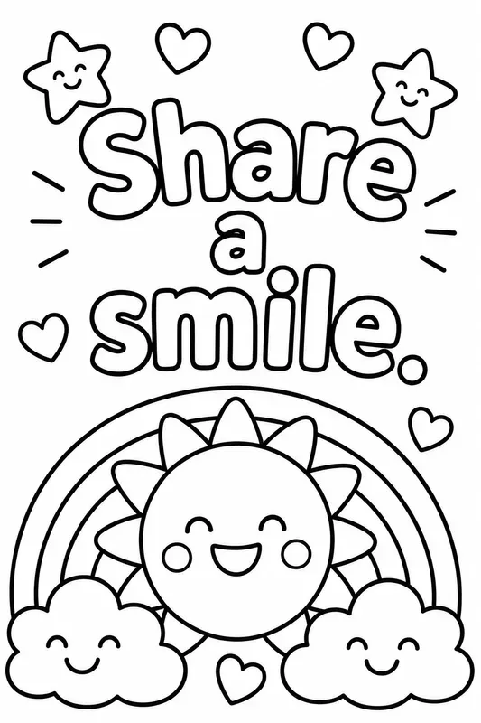 Kids Motivational Quotes Coloring Pages