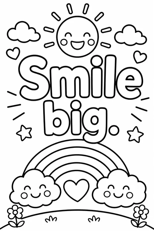 Kids Motivational Quotes Coloring Pages
