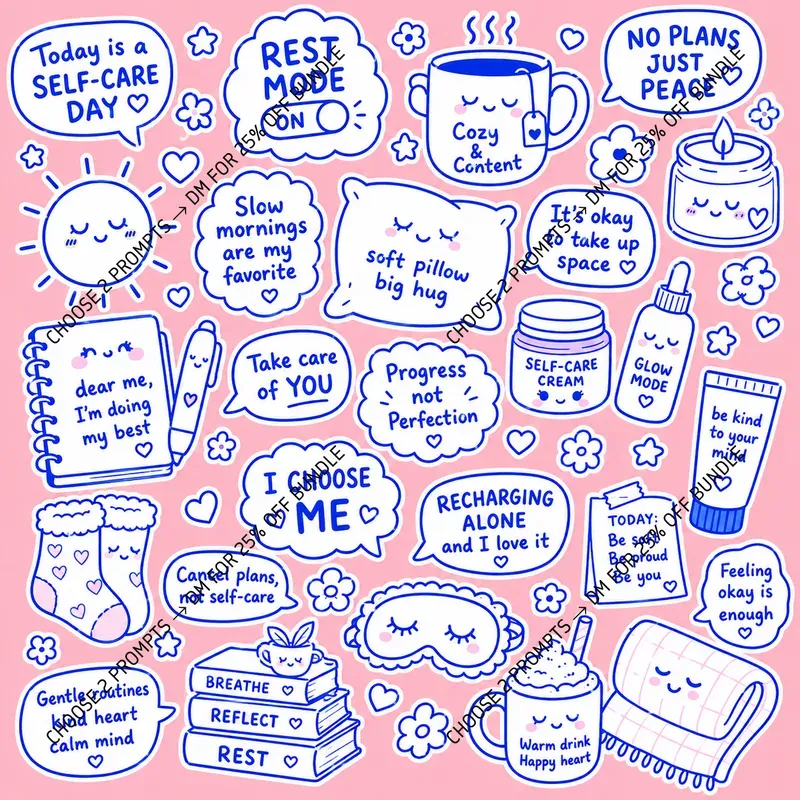 Cute Burnout Sticker Sheets