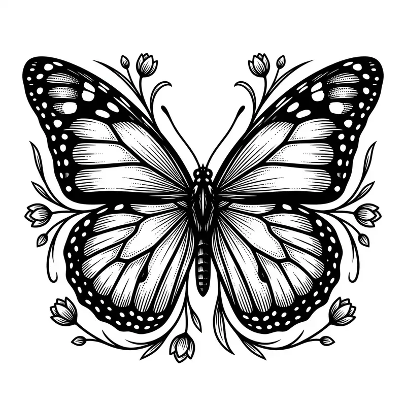 Bold Black Line Art