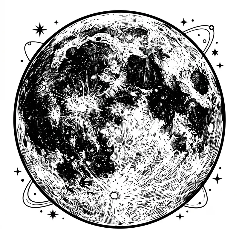 Bold Black Line Art