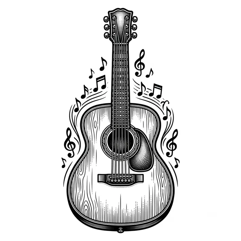 Bold Black Line Art