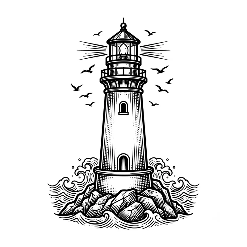 Bold Black Line Art