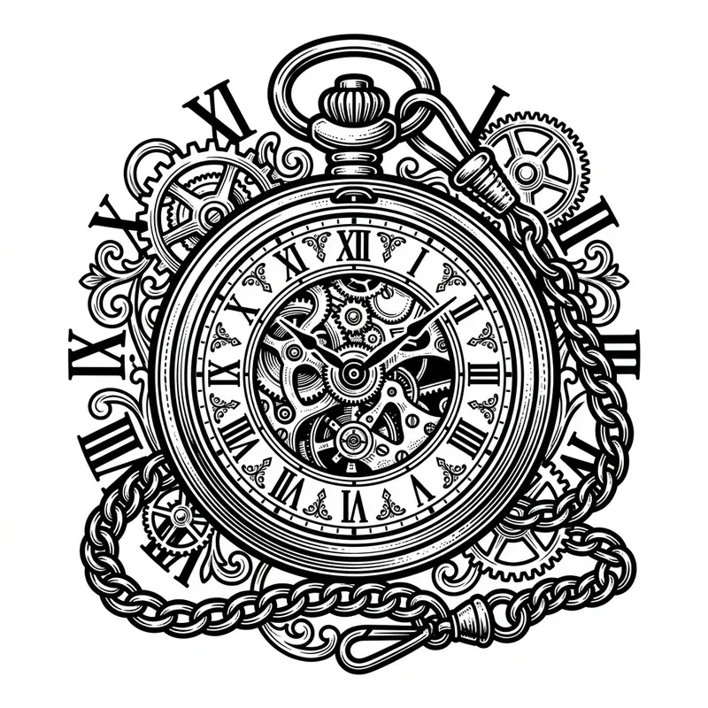 Bold Black Line Art