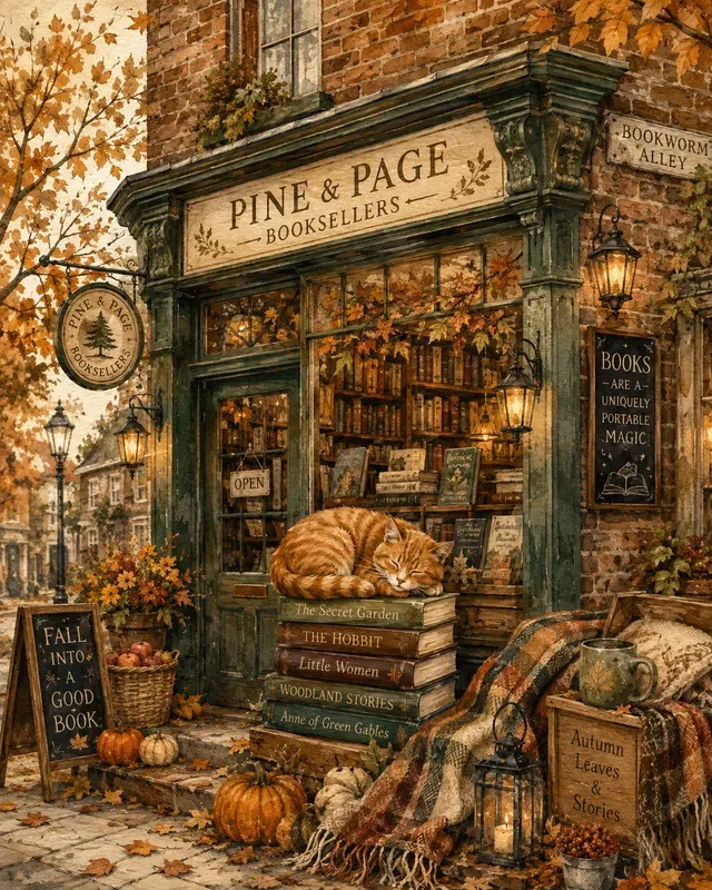 Cozy Autumn Bookshops