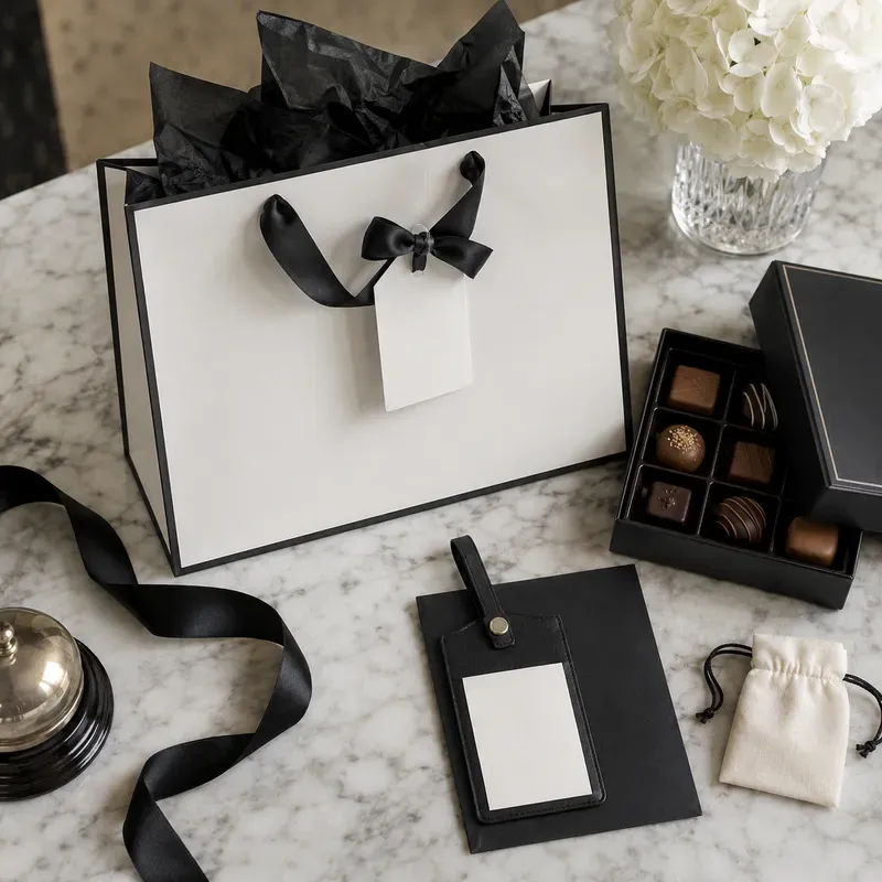 Wedding Welcome Gift Bag Flatlay Builders