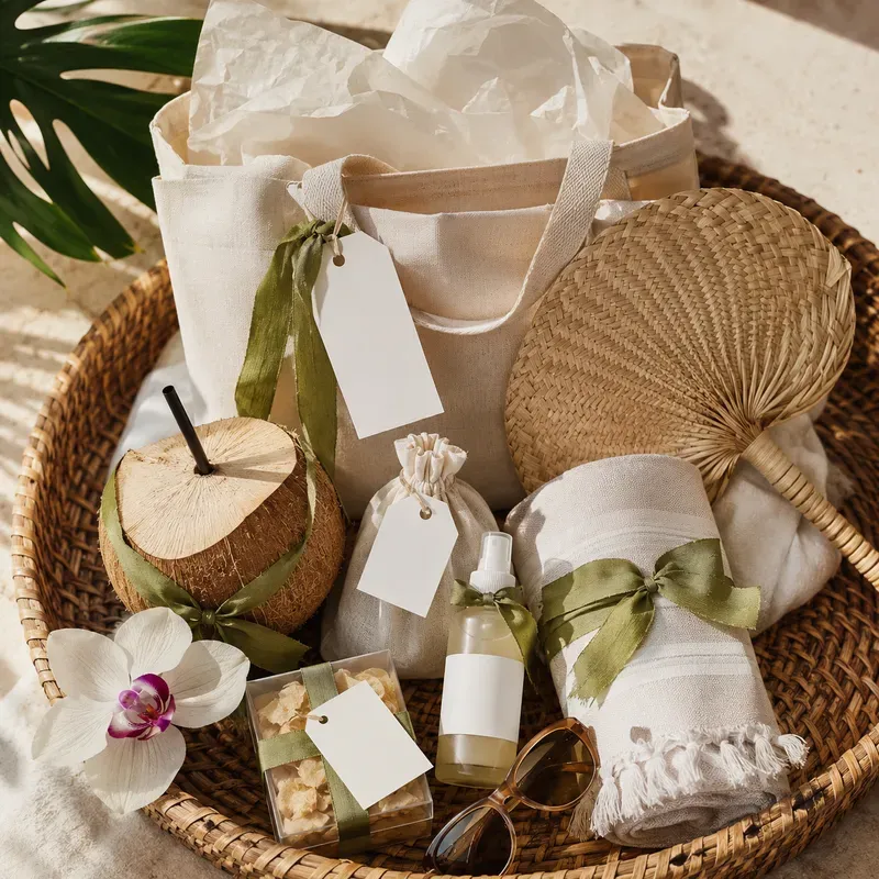 Wedding Welcome Gift Bag Flatlay Builders