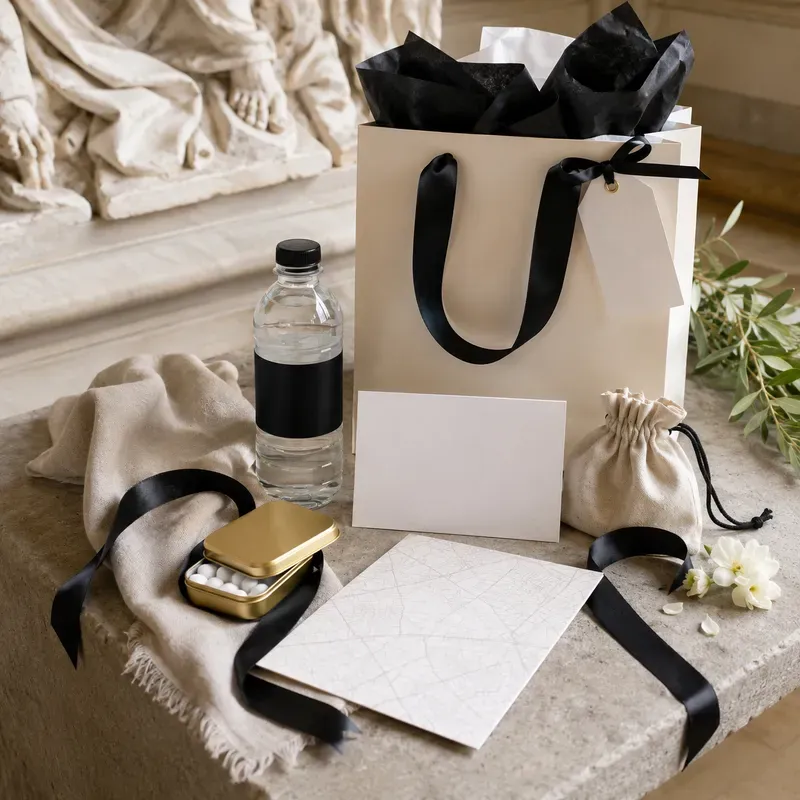 Wedding Welcome Gift Bag Flatlay Builders