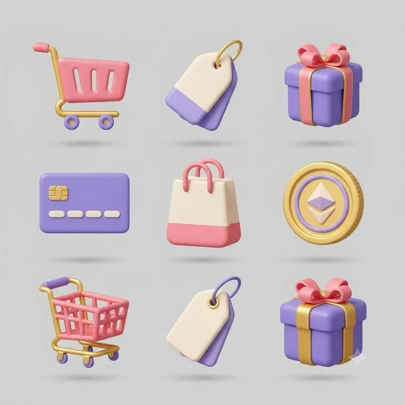 3D Icon Sets Claymorphism Studio