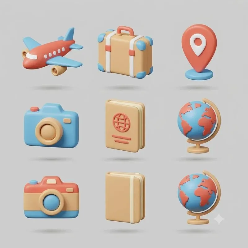 3D Icon Sets Claymorphism Studio