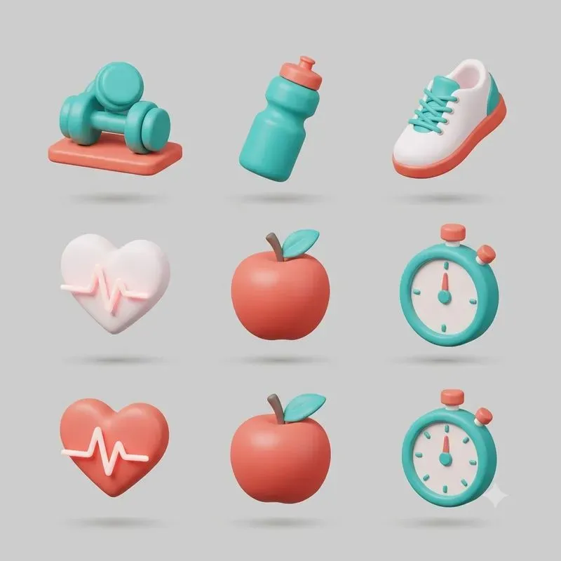 3D Icon Sets Claymorphism Studio