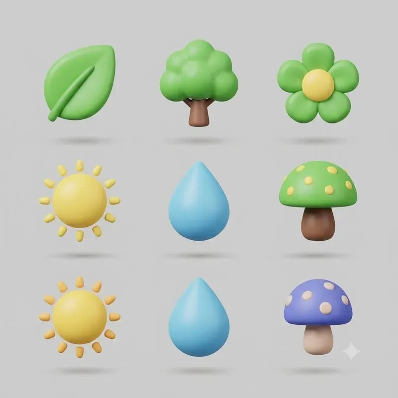 3D Icon Sets Claymorphism Studio