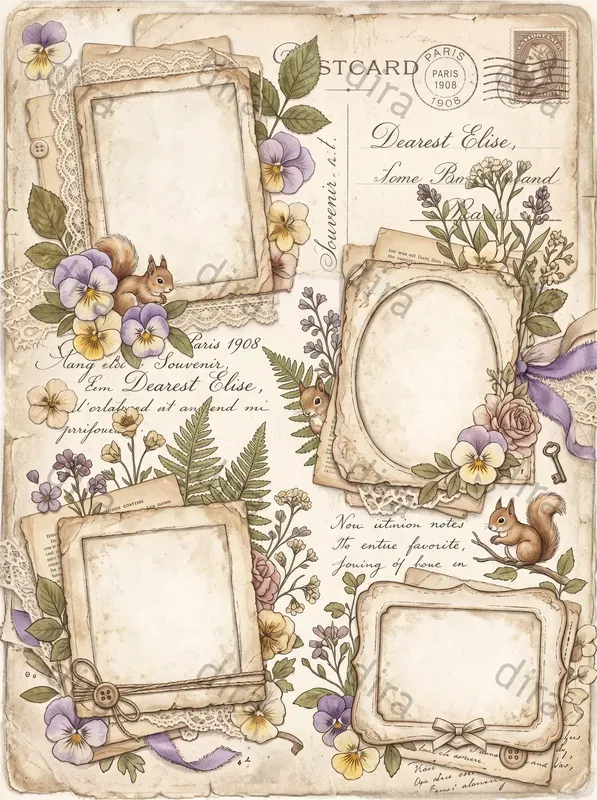 Romantic Feminine Journal Designs