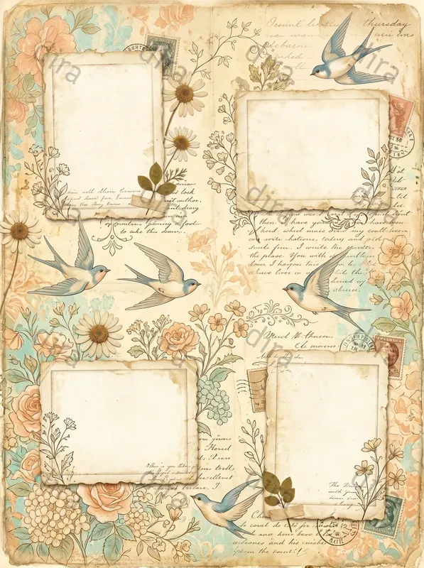 Romantic Feminine Journal Designs