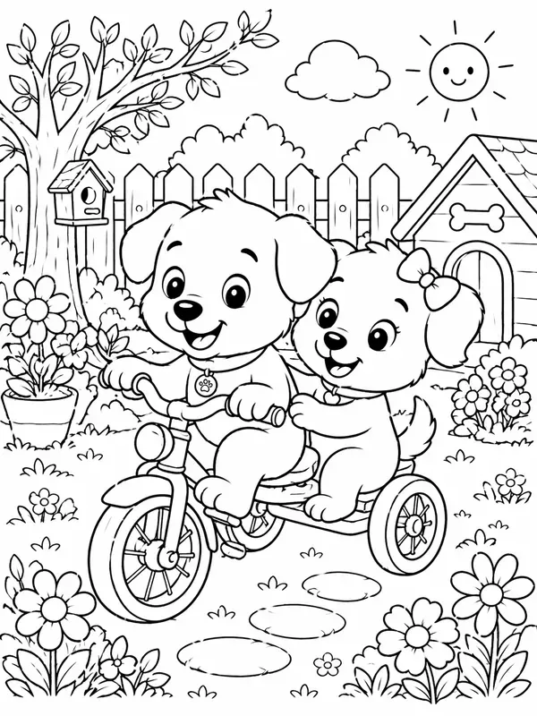 Animal And Friends Coloring Pages