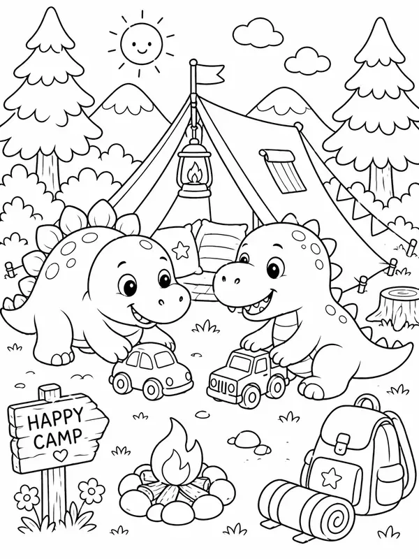 Animal And Friends Coloring Pages