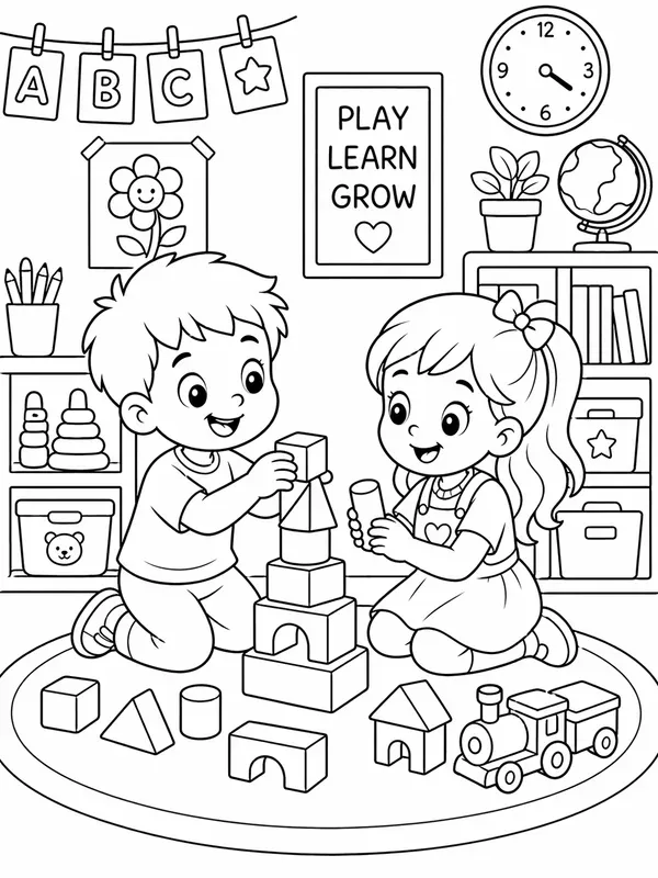Animal And Friends Coloring Pages
