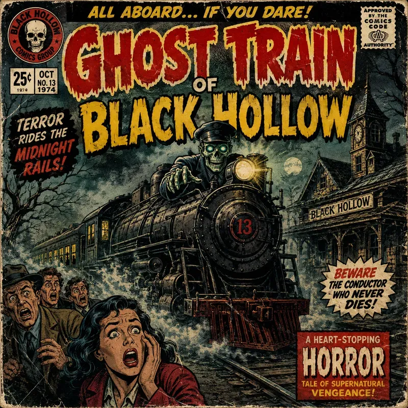 Retro Horror Comic Cover Kits