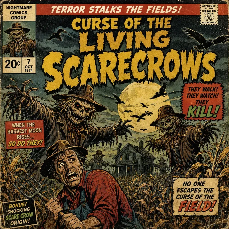Retro Horror Comic Cover Kits