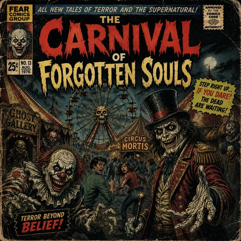 Retro Horror Comic Cover Kits