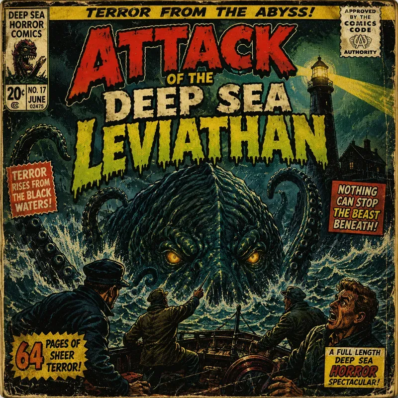 Retro Horror Comic Cover Kits