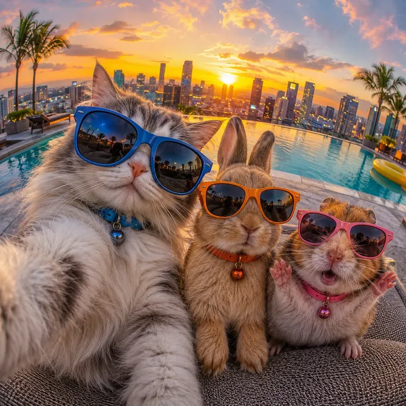 Squad Selfie Pets