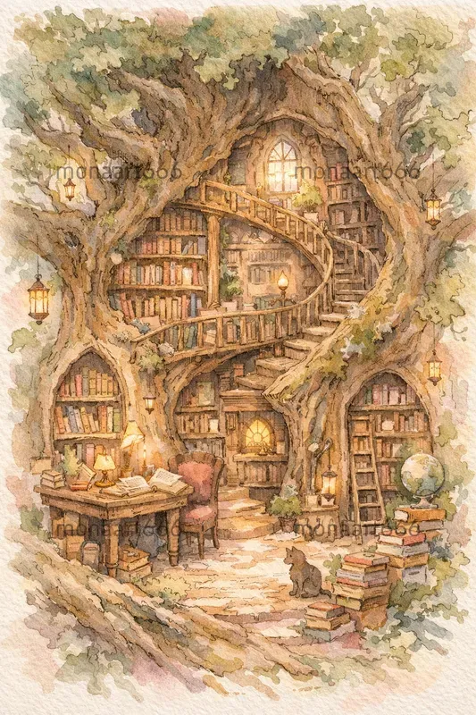 Whimsical Ink Ethereal Dreams