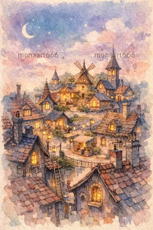 Whimsical Ink Ethereal Dreams